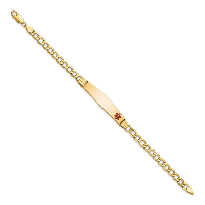 14K Yellow Gold Medical ID Bracelet – view 3