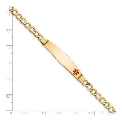 14K Yellow Gold Medical ID Bracelet – view 4