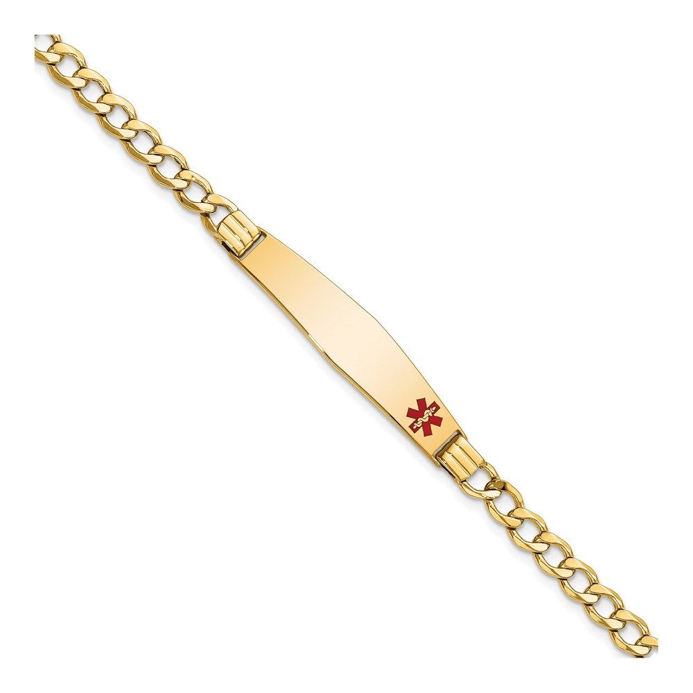 14K Yellow Gold Medical ID Bracelet