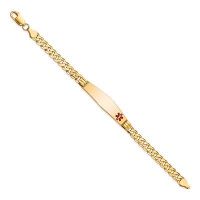 14K Yellow Gold Medical ID Bracelet – view 3