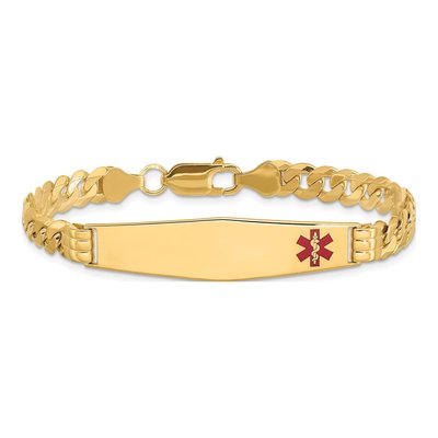 14K Yellow Gold Medical ID Bracelet – view 4