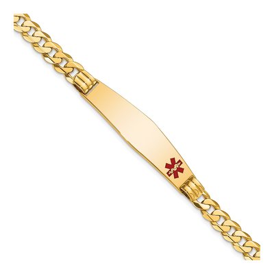 14K Yellow Gold Medical ID Bracelet