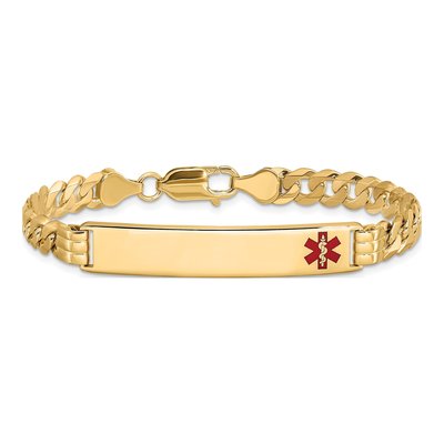 14K Yellow Gold Medical ID Bracelet – view 3