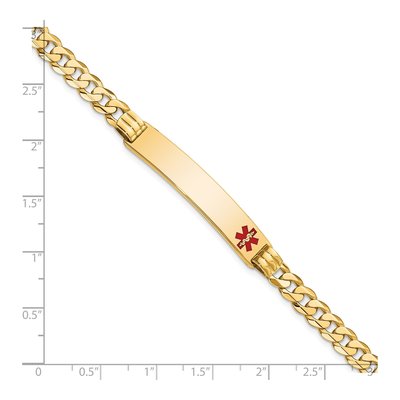14K Yellow Gold Medical ID Bracelet – view 4