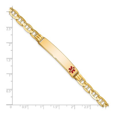 14K Yellow Gold Medical ID Bracelet – view 5