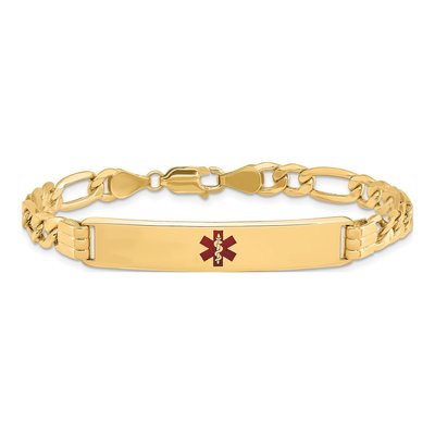 14K Yellow Gold Medical ID Bracelet – view 4