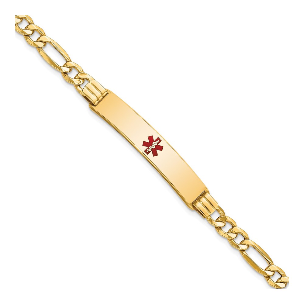 14K Yellow Gold Medical ID Bracelet