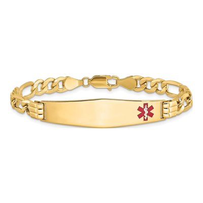 14K Yellow Gold Medical ID Bracelet – view 3