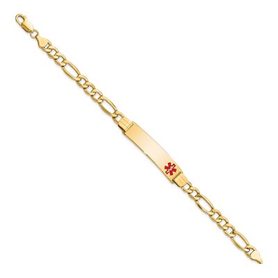 14K Yellow Gold Medical ID Bracelet – view 3