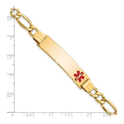 14K Yellow Gold Medical ID Bracelet – view 4