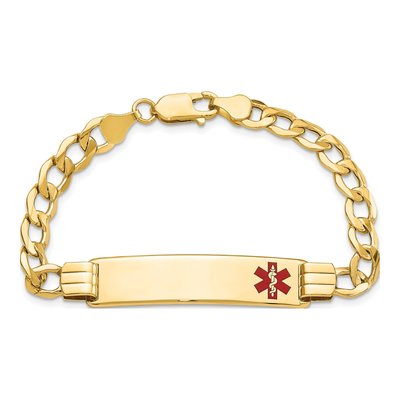 14K Yellow Gold Medical ID Bracelet – view 5