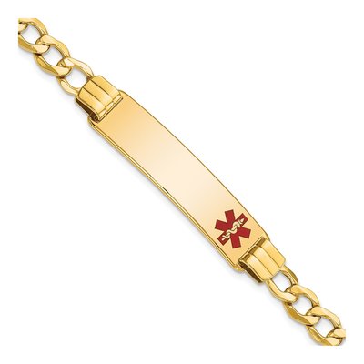 14K Yellow Gold Medical ID Bracelet