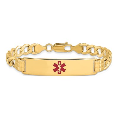 14K Yellow Gold Medical ID Bracelet – view 3