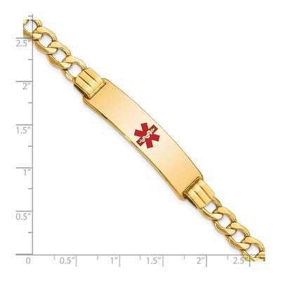 14K Yellow Gold Medical ID Bracelet – view 4