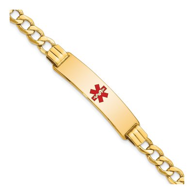 14K Yellow Gold Medical ID Bracelet