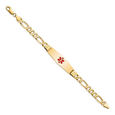 14K Yellow Gold Medical ID Bracelet – view 3
