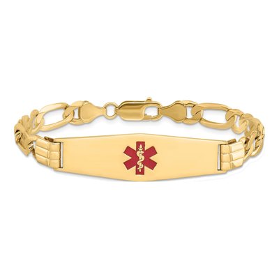 14K Yellow Gold Medical ID Bracelet – view 4