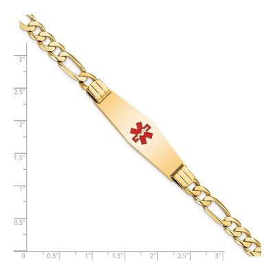 14K Yellow Gold Medical ID Bracelet – view 5