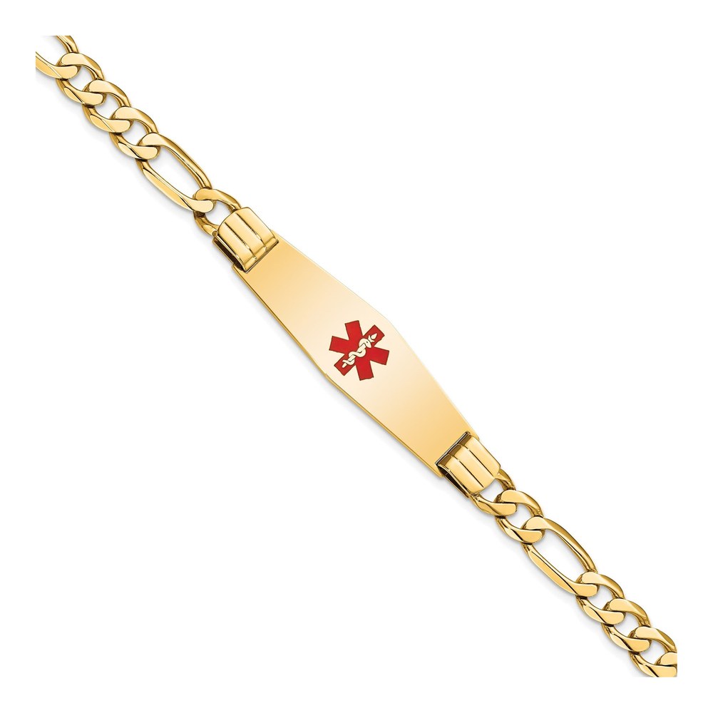 14K Yellow Gold Medical ID Bracelet