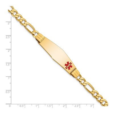 14K Yellow Gold Medical ID Bracelet – view 3
