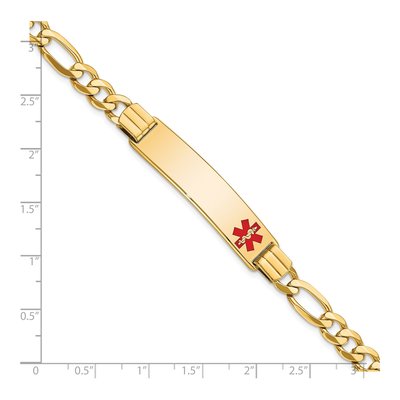 14K Yellow Gold Medical Alert ID Bracelet – view 4