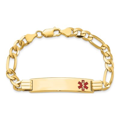 14K Yellow Gold Medical Alert ID Bracelet – view 5