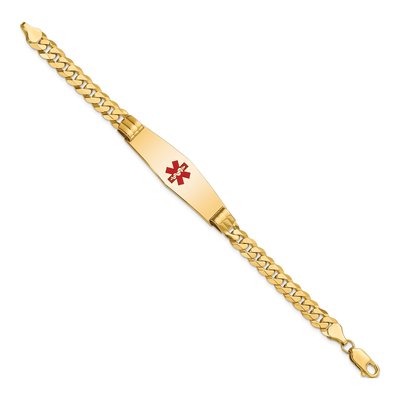 14K Yellow Gold Medical ID Bracelet – view 2