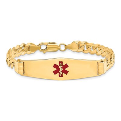 14K Yellow Gold Medical ID Bracelet – view 3