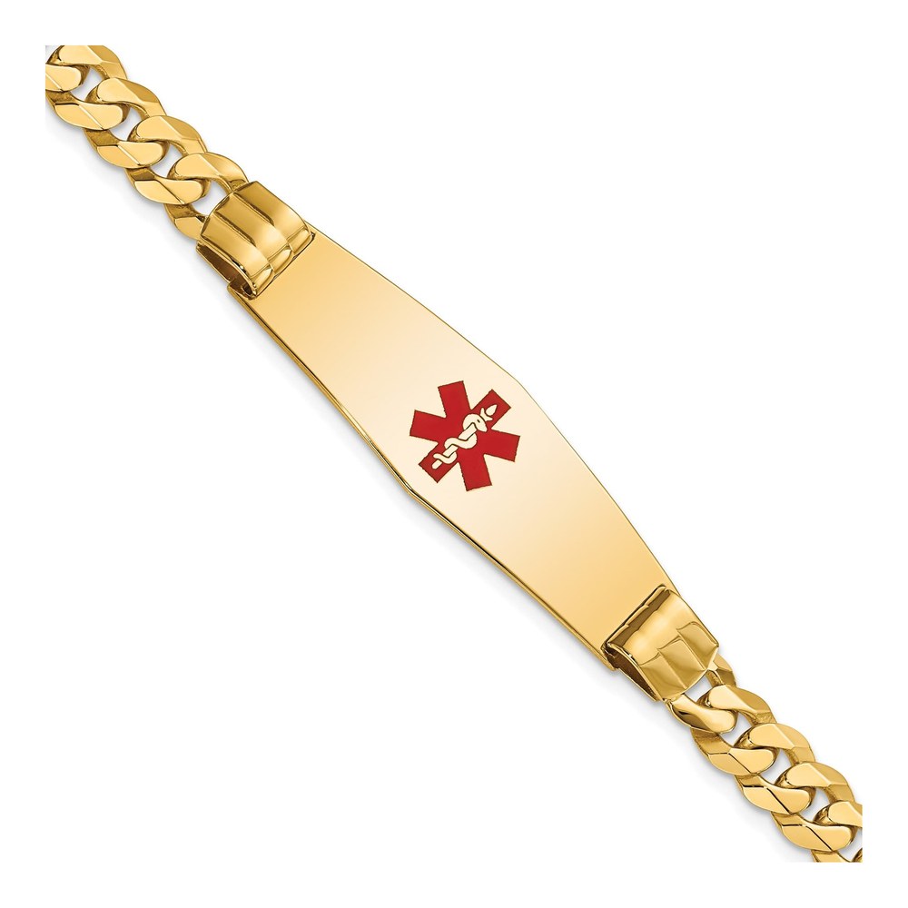 14K Yellow Gold Medical ID Bracelet
