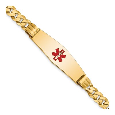 14K Yellow Gold Medical ID Bracelet