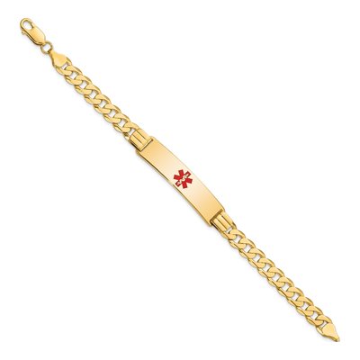 14K Yellow Gold Medical Alert ID Bracelet – view 3