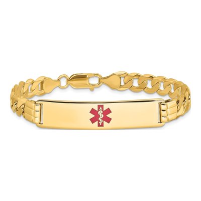 14K Yellow Gold Medical Alert ID Bracelet – view 4
