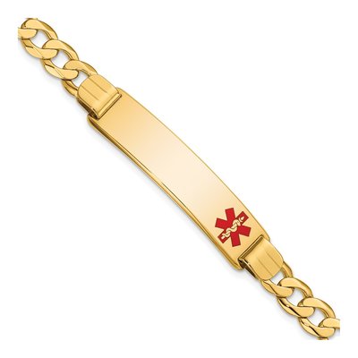 14K Yellow Gold Medical ID Bracelet