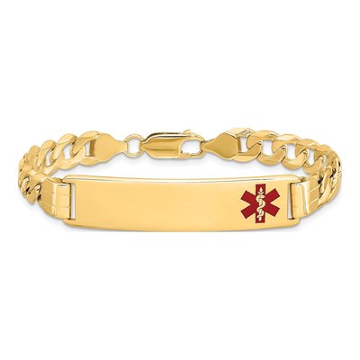 14K Yellow Gold Medical ID Bracelet – view 3