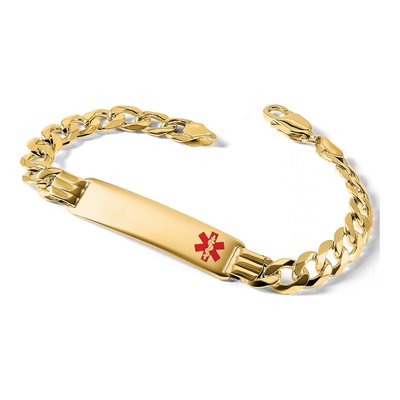 14K Yellow Gold Medical ID Bracelet – view 6