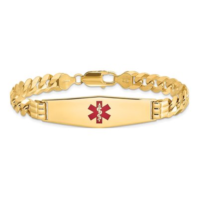 14K Yellow Gold Medical ID Bracelet – view 3