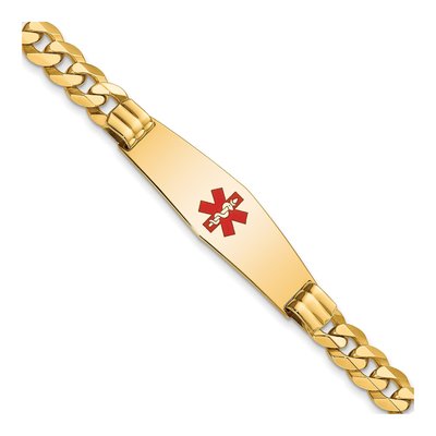 14K Yellow Gold Medical ID Bracelet