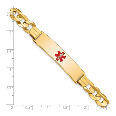 14K Yellow Gold Medical ID Bracelet – view 3