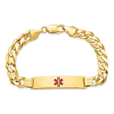 14K Yellow Gold Medical ID Bracelet – view 4