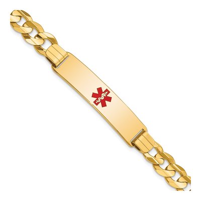 14K Yellow Gold Medical ID Bracelet