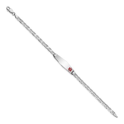 14K White Gold ID Bracelet – view 3