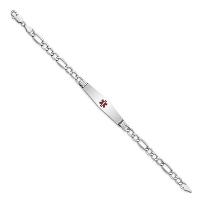 14K White Gold Medical ID Bracelet – view 3