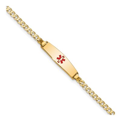 14K Yellow Gold Medical ID Bracelet