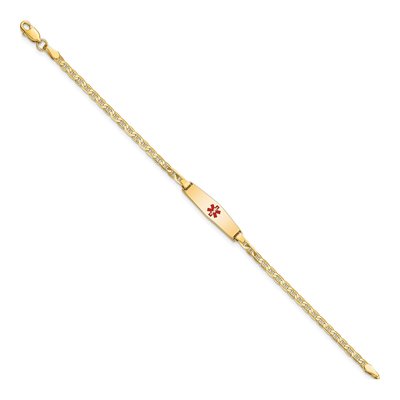14K Yellow Gold Kids' Medical ID Bracelet – view 3