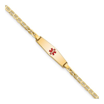 14K Yellow Gold Kids' Medical ID Bracelet