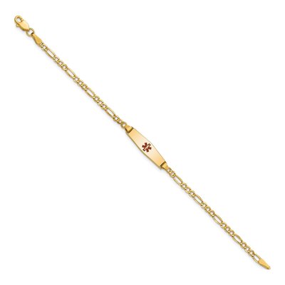 14K Yellow Gold Medical ID for Kids Bracelet – view 3