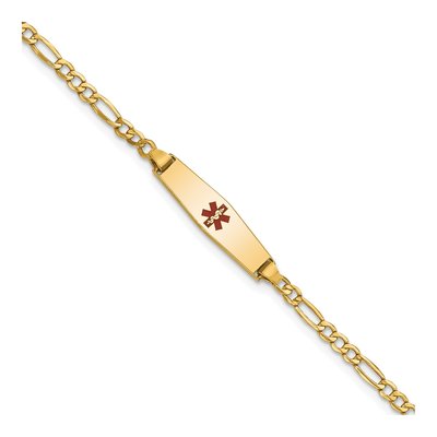 14K Yellow Gold Medical ID for Kids Bracelet