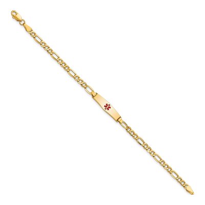 14K Yellow Gold Medical ID for Kids Bracelet – view 3