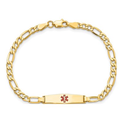 14K Yellow Gold Medical ID for Kids Bracelet – view 5