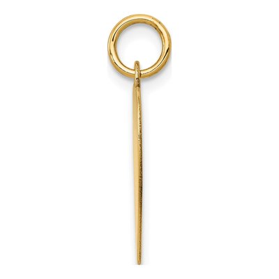 14K Yellow Gold Heart Disc Charm – view 4